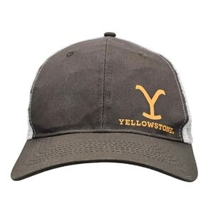 Yellowstone TV Show Trucker Hat Brown White Mesh Snapback Cap Dutton Ranch 2024